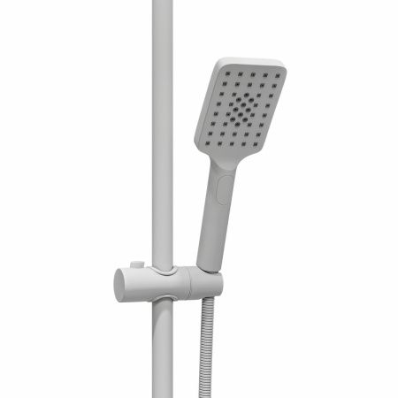 Душевая стойка со смесителем GROSS AQUA Dyno GA9009SMD07MW белый, с изливом (3)