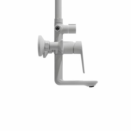 Душевая стойка со смесителем GROSS AQUA Dyno GA9009SMD07MW белый, с изливом (3)