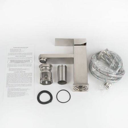 Смеситель для раковины Wasser Zimmer ZM-7722-1А сатин, SUS304