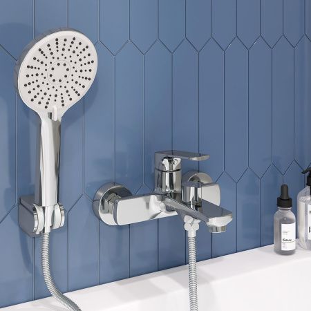 Смеситель для ванны GROSS AQUA Prado 2878828C с коротким изливом