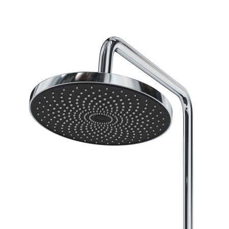 Душевая система со смесителем GROSS AQUA Prado GA9828SMDR с изливом, никель-хром