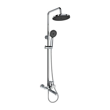 Душевая система со смесителем GROSS AQUA Prado GA9828SMDR с изливом, никель-хром