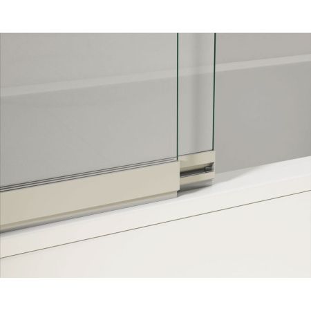 Шторка на ванну Vincea VSB-1E100CLB 1000*1450, черный, стекло прозрачное