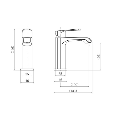 Смеситель для раковины FASHUN A1092N латунь (10)
