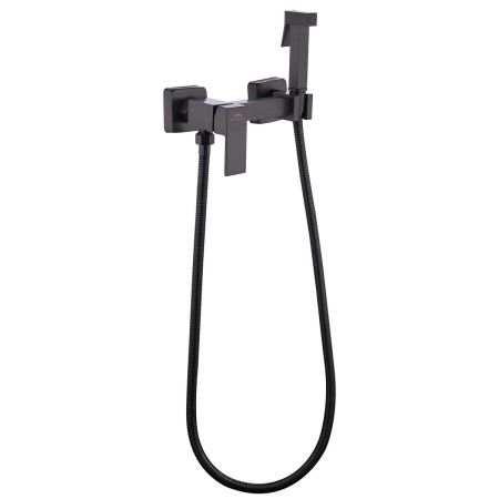 Смеситель для биде FASHUN A7504-17, с гигиеническим душем, SUS304, оружейная сталь (10)