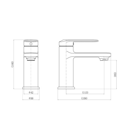 Смеситель для раковины FASHUN A1091 латунь (10)