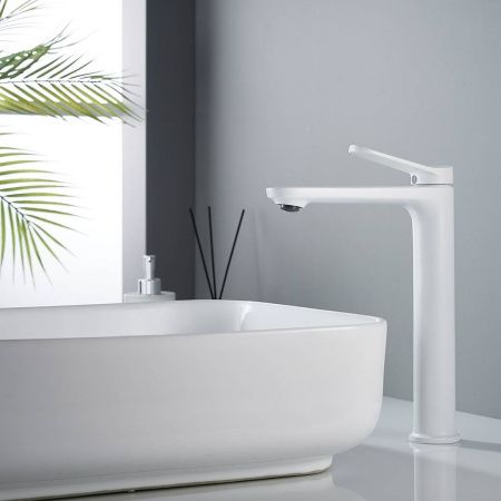 Cмеситель для раковины Shevanik S4311C белый (10)