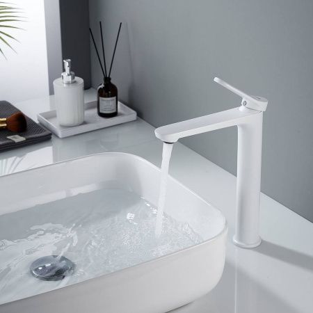 Cмеситель для раковины Shevanik S4311C белый (10)