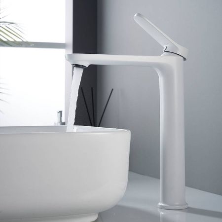 Cмеситель для раковины Shevanik S4311C белый (10)