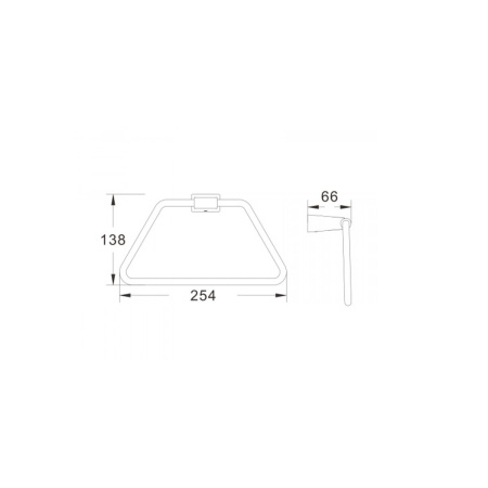 Полотенцедержатель Shevanik SG5706 хром (40)