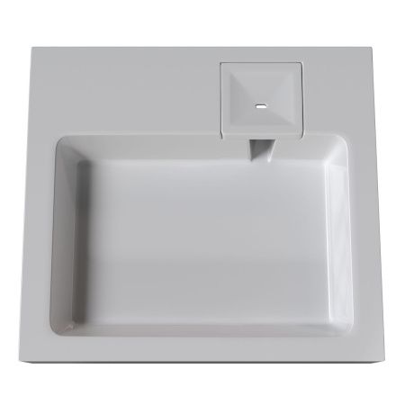 Раковина Лотос 60 Белый 5270500 с кронштейном и мыльницей 550х500х100 мм