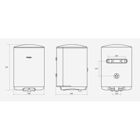 Водонагреватель электрический накопительный 80 л. Haier ES80V-C1
