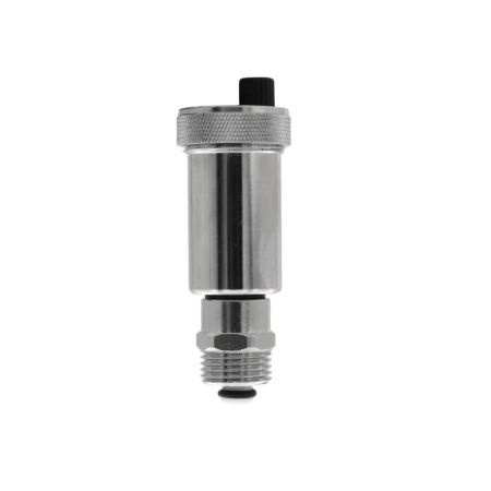 Воздухоотводчик прямой с отсекающим клапаном 3/8"х1/2" НР VIEIR PF504 хромированный (мин.1/100)