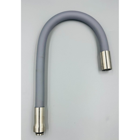 Излив гибкий Wasser Zimmer ZM-761A для кухни силиконовый серый, с сатиновыми вставками (50)