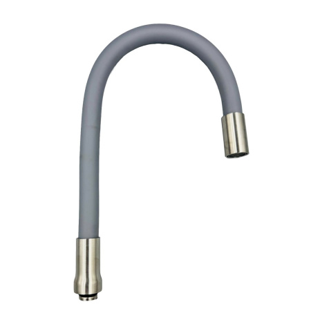 Излив гибкий Wasser Zimmer ZM-761A для кухни силиконовый серый, с сатиновыми вставками (50)