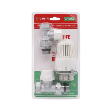 Комплект терморегулирующий прямой 3/4" для радиатора VIEIR VR313 (мин.1/25)