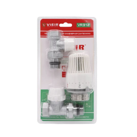 Комплект терморегулирующий прямой 1/2" для радиатора VIEIR VR312 (мин.1/25)