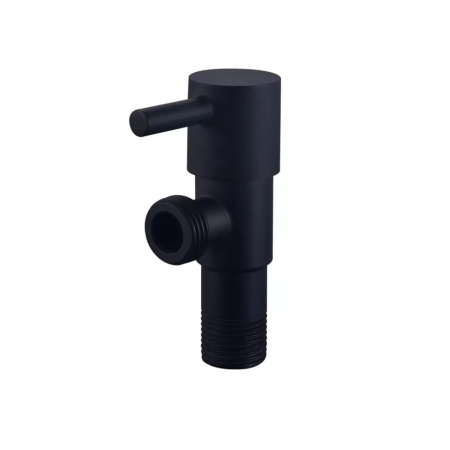 Вентиль угловой с отражателем 1/2"x3/4" НР VIEIR VER70-C нерж.сталь, черный (мин.1/100)