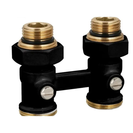 Узел нижнего подключения радиатора прямой 1/2