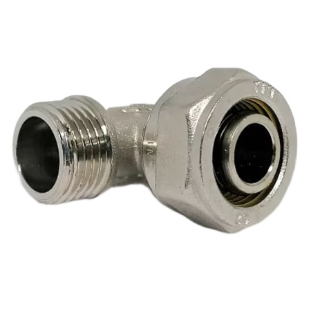 Уголок переходной обжимной 1/2"х20 мм НР TIM C-L2002MN (5/80)