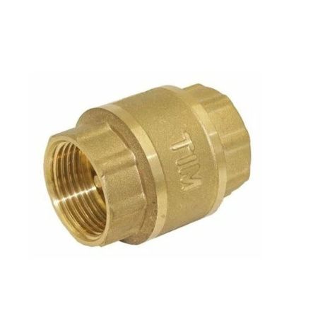 Обратный клапан 1/2" ВР/ВР, латунный шток TIM JH-1010std (мин.1/120)