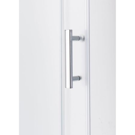 Душевой уголок OLIVE'S MINO U_MN-90PСS-SD-C прозрачное стекло 4 мм,  хром, 900*900*1925 мм с Поддоном OLIVE'S MINO B_MN-90PСS-SD-C 900*900*125 мм