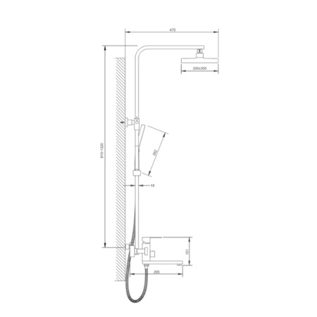 Душевая система BELZ B24817-1, сатин (4)