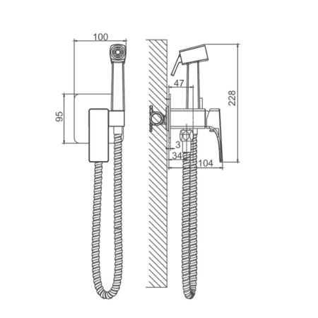 Смеситель для биде BELZ B55709 хром (10)
