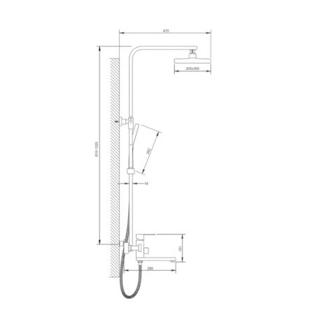 Душевая система BELZ B24817-5, брашированное золото (4)
