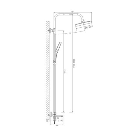 Душевая система BELZ B24658-5 золото (4)