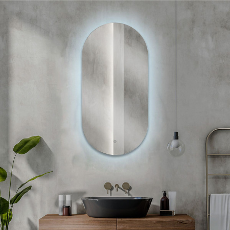 Зеркало AGATA LED 8047-Zm2, 400х800 мм, с сенсором