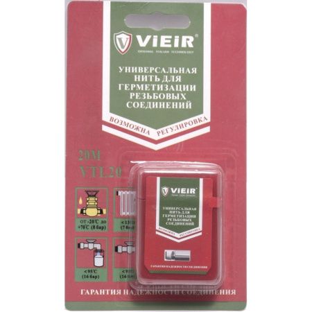 Нить для герметизации резьбовых соединений 20 метров VIEIR VTL20 (мин.30/300)
