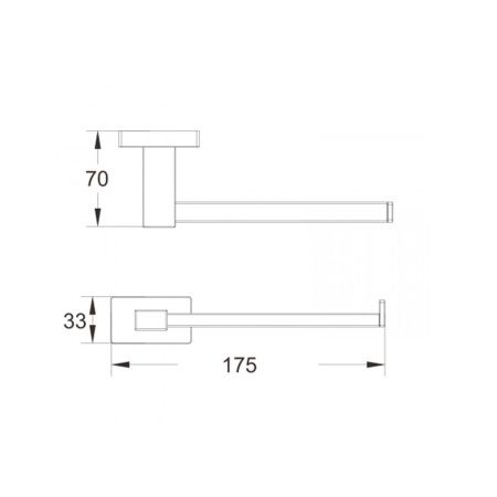 Держатель для туалетной бумаги Shevanik SG5615H черный (40)