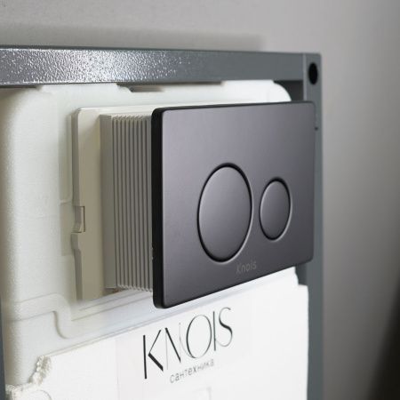 Кнопка механическая двойная Knois KN9900027 черная
