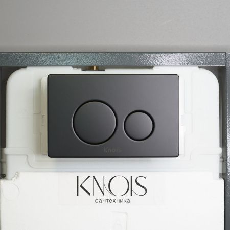 Кнопка механическая двойная Knois KN9900027 черная