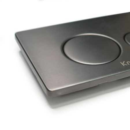 Кнопка механическая двойная Knois KN9900028 серая