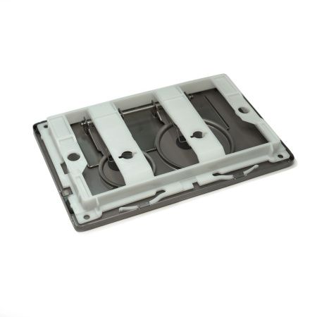 Кнопка механическая двойная Knois KN9900028 серая