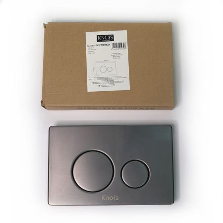 Кнопка механическая двойная Knois KN9900028 серая