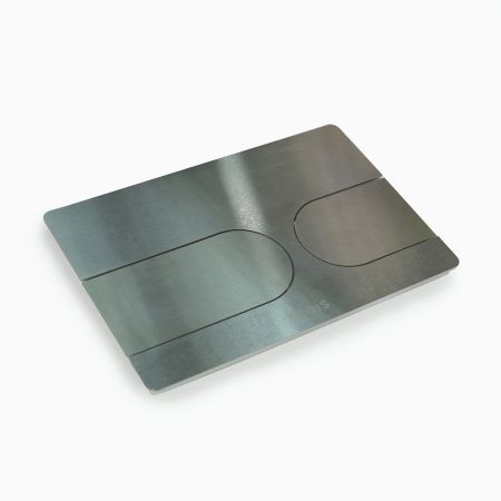 Кнопка механическая двойная Knois KN9900002 никель