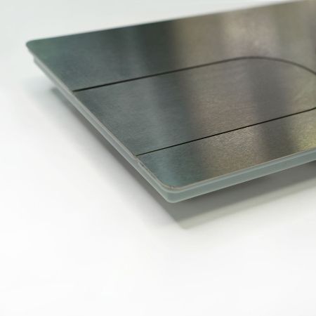 Кнопка механическая двойная Knois KN9900002 никель