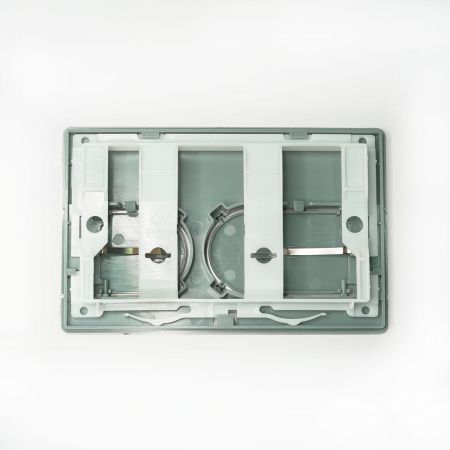 Кнопка механическая двойная Knois KN9900002 никель