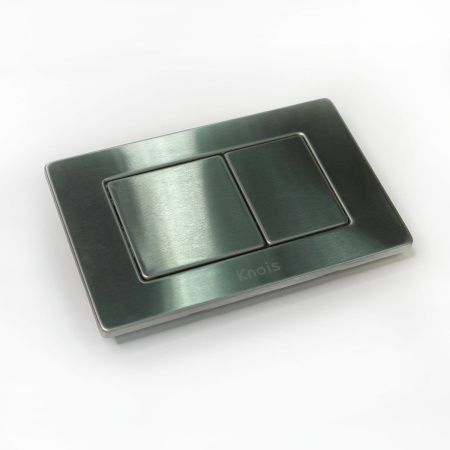 Кнопка механическая двойная Knois KN9900018 серебро