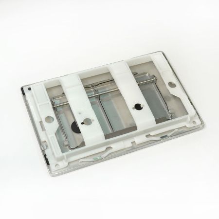 Кнопка механическая двойная Knois KN9900018 серебро