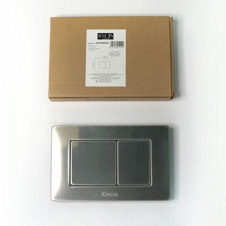 Кнопка механическая двойная Knois KN9900018 серебро