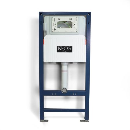 Инсталляция Knois KN9722010-P 1125х500х165 мм с пнемоуправлением, с белой клавишей смыва