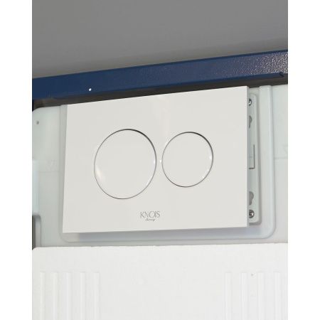 Инсталляция Knois KN9722010-P 1125х500х165 мм с пнемоуправлением, с белой клавишей смыва