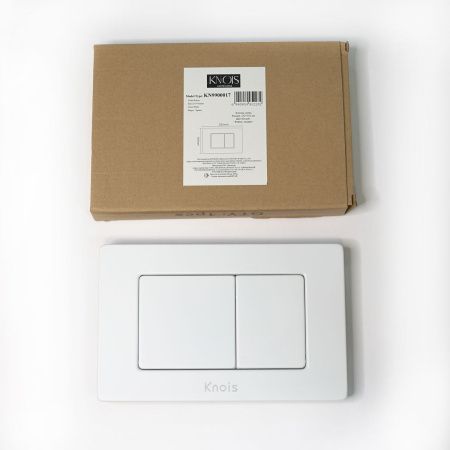 Кнопка механическая двойная Knois KN9900017 белая