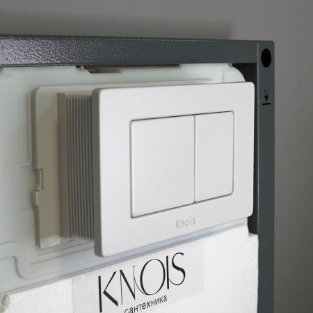 Кнопка механическая двойная Knois KN9900017 белая