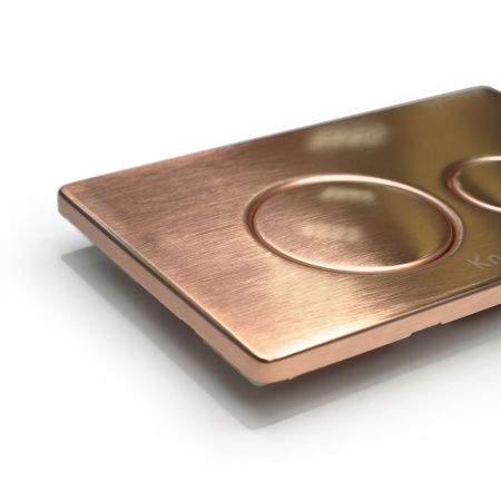 Кнопка механическая двойная Knois KN9900030 розовое золото