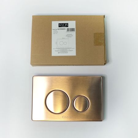 Кнопка механическая двойная Knois KN9900030 розовое золото